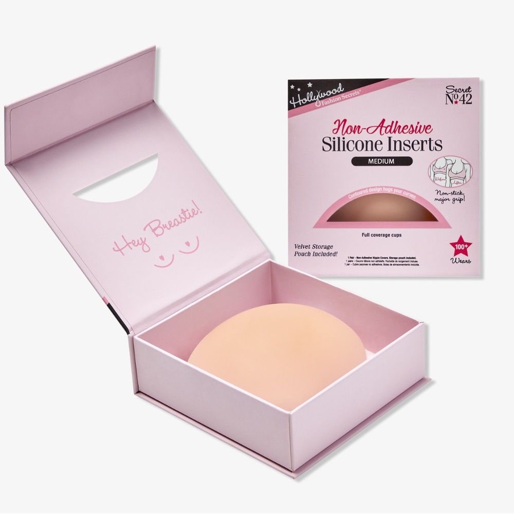 Non-Adhesive Silicone Inserts - Medium, Cream